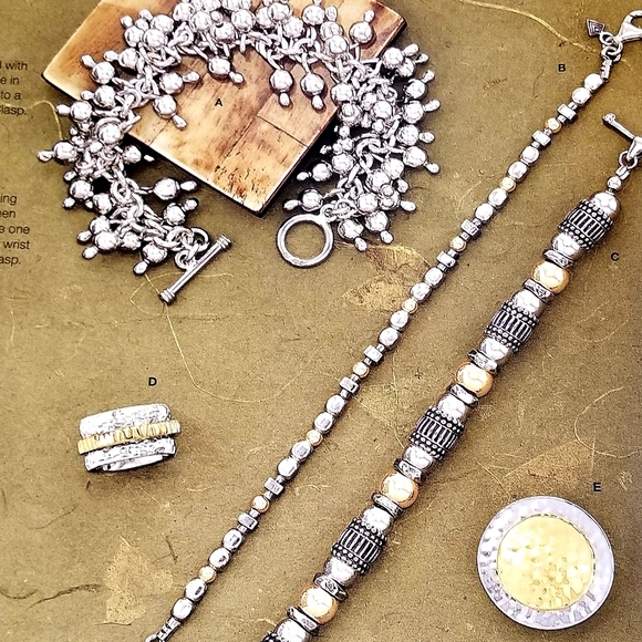 Silpada Sterling Silver & 14k Gold Spinner Ring - Picture 7 of 14